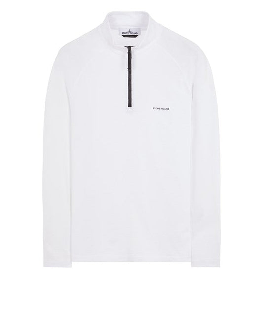 SWEAT-SHIRT SEMI-ZIPPÉ Blanc