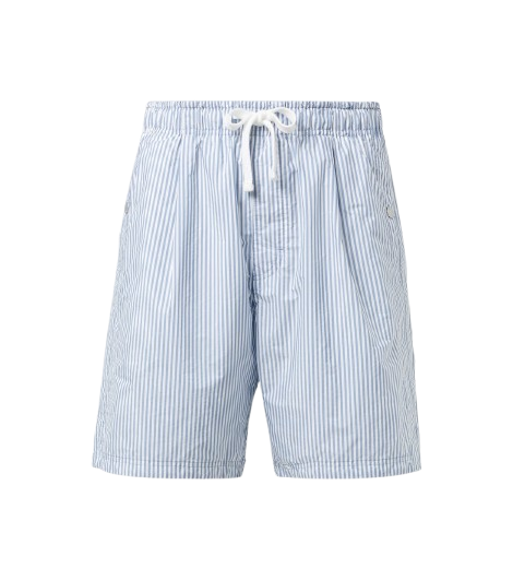 SHORT RAYÉE Bleu Ciel