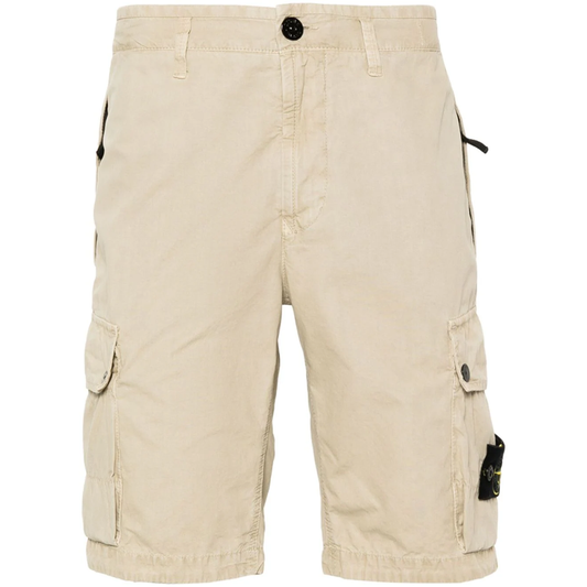 Short Cargo en Coton : Beige