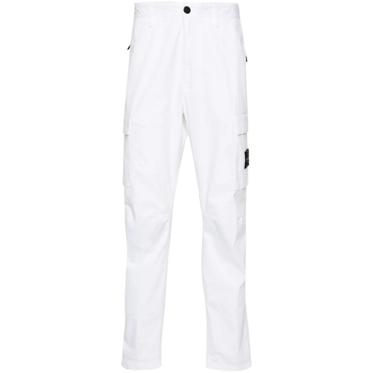 Pantalon Cargo : Blanc