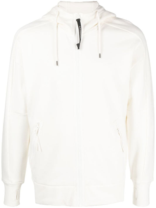Pull à capuche zippé Classique - Blanc